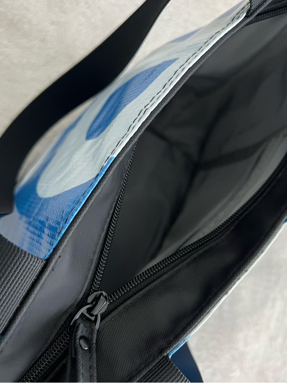 RAREFORM Blue Mini Blake Zippered Tote with Black Straps - Picture 9 of 13